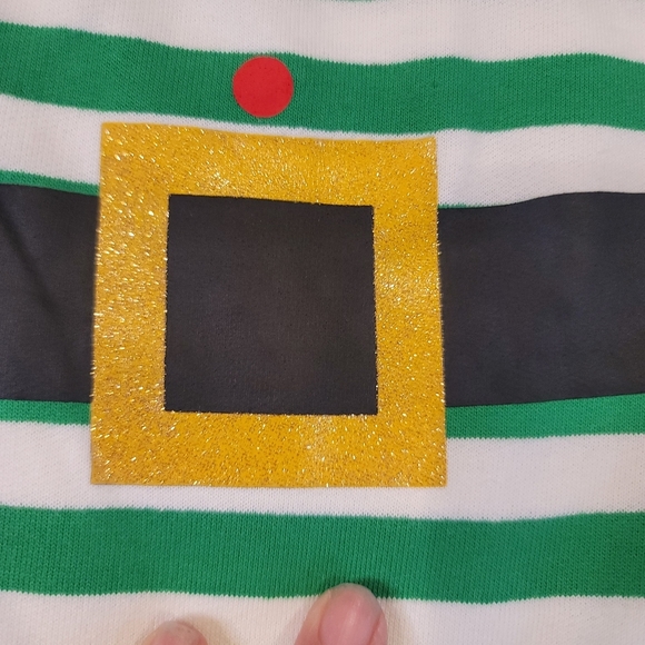 NEW Holiday unisex  cozy Elf baby romper with matching hat size 12 months - Picture 10 of 17